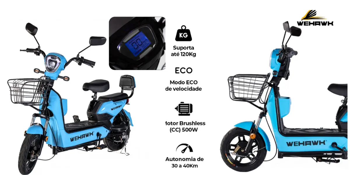Scooter Elétrica Wehawk 500W